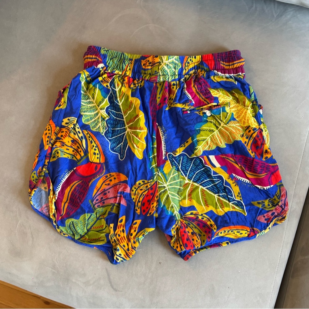 FARM RIO Vibrant Leaf Print Shorts